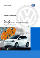 VW - SSP 529 The e-up  Running Gear and Power Transmission 